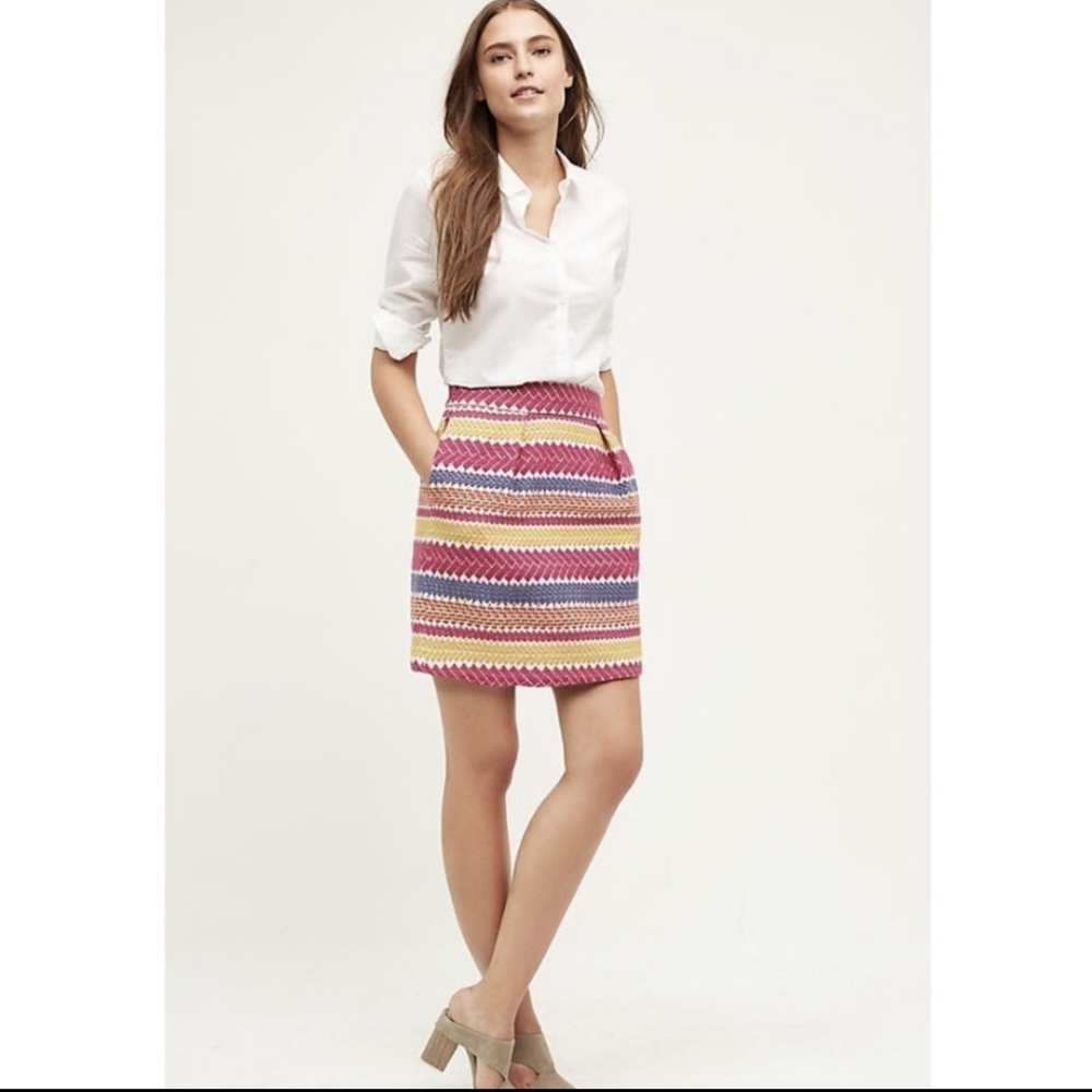 Anthropologie Colorful Nomad Carter Skirt Sz S